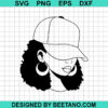 Black Afro Girl Svg