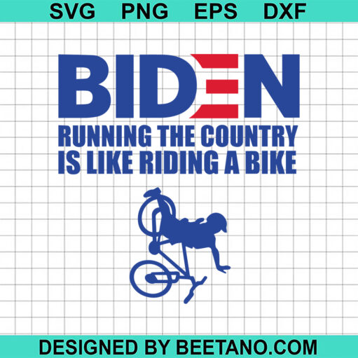 Biden running the country is like riding a bike SVG