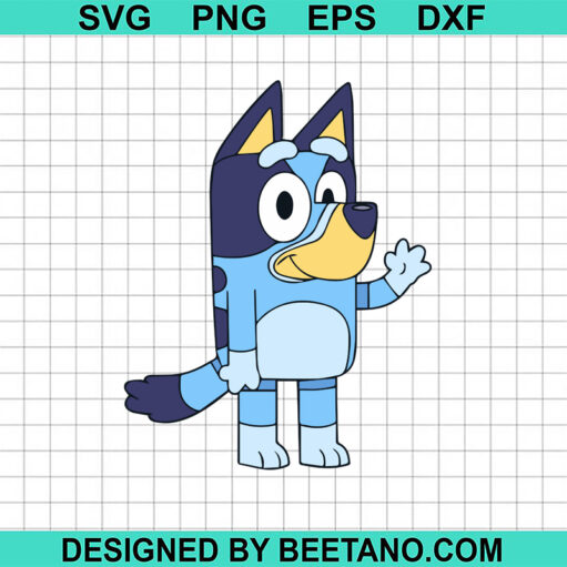 Bluey Heeler Puppy Dog SVG