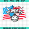 American Flag Heifer Cow Svg