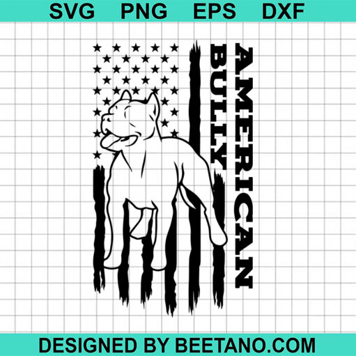 American Flag Bully SVG