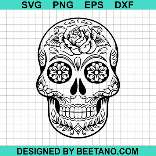 Mandala Sugar Skull Svg
