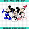 Patriotic Mickey Mouse Svg