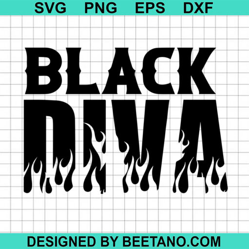 Black Diva Svg