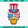 4Th Of July Donald Duck Svg