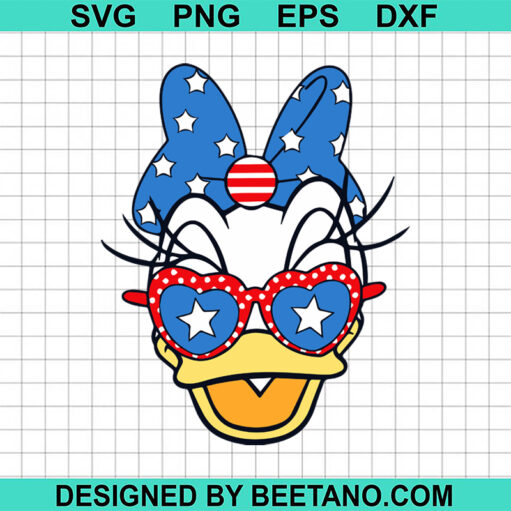 4Th Of July Daisy Duck Svg