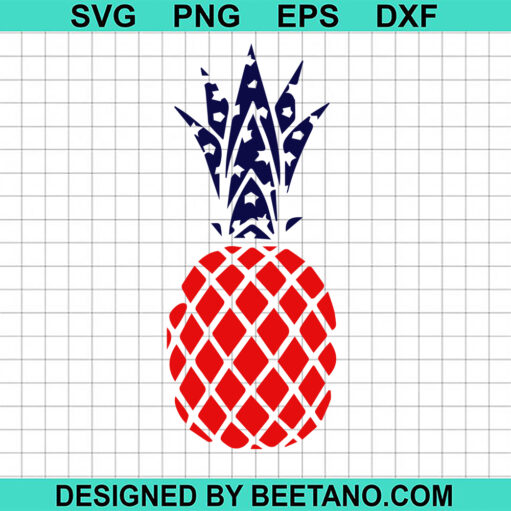 4Th Of July Pineapple Svg