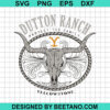 Dutton Ranch Skull Bull Logo Svg