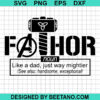 Marvel Fathor Svg