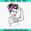 Rosie The Riveter Breast Cancer Svg