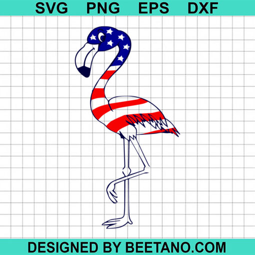 4Th Of July Flamingo Svg