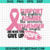 Support The Fighter And Never Give Up Svg
