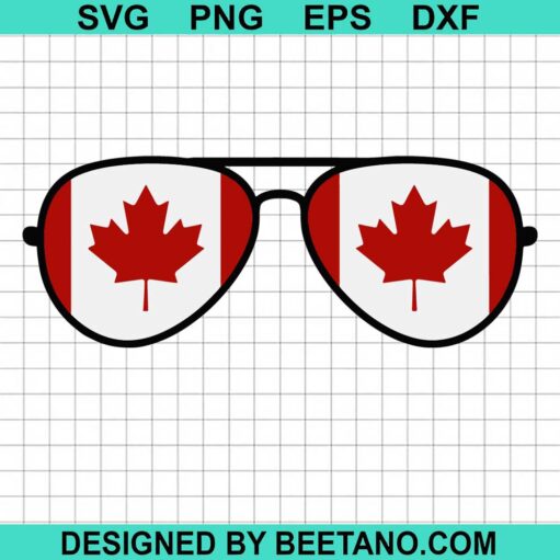 Canada Maple Leaf Sunglasses Svg