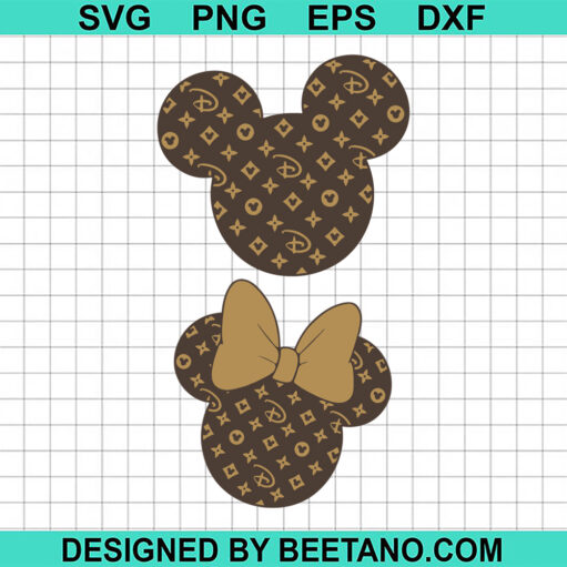 Mickey Minnie Lv Logo Svg