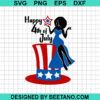 4Th Of July Afro Woman Svg