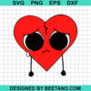 Bad Bunny Heart Svg