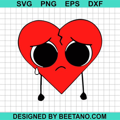 Bad Bunny Heart Svg