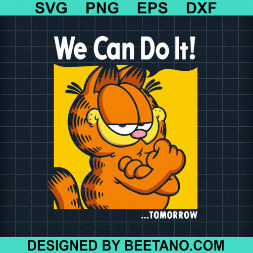 We Can Do It Garfield Svg