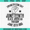 Juneteenth Black American Freedom Svg