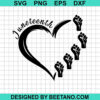 Juneteenth Heart Svg