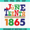 Juneteenth 1865 Freedom Day Svg