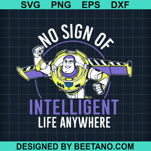 No Sign Intelligent Life Anywhere SVG