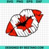 Canada Flag Lips Svg
