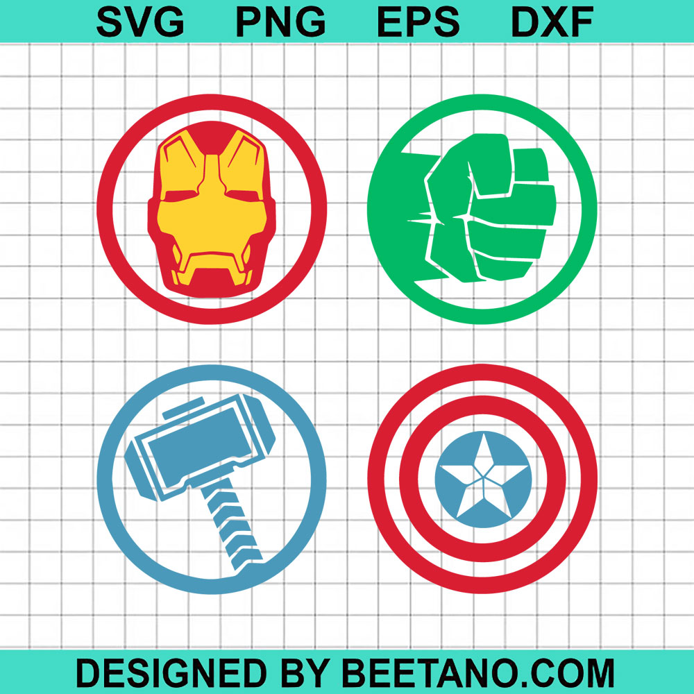 Marvel Super Hero Logo SVG, Avengers SVG, Iron Man SVG, Thor SVG
