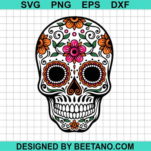 Mexican Sugar Skull SVG