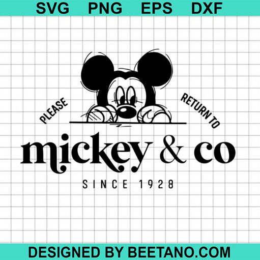 Mickey And Co Since 1928 SVG
