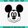 Jack Skellington Mickey Head Svg