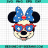 4Th Of July Minnie Face Svg