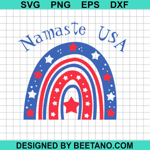 Namaste USA SVG