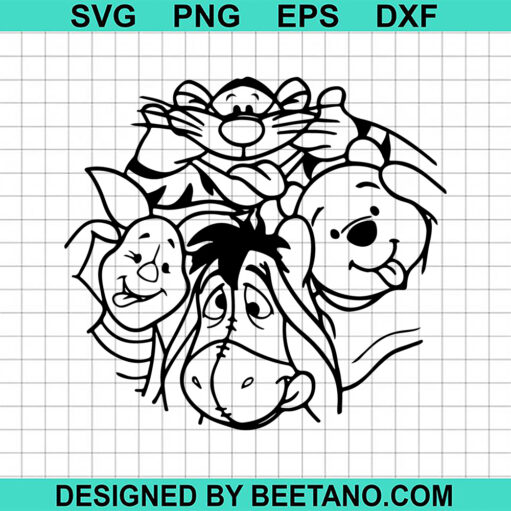 Winnie The Pooh Characters Svg