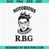 Notorious Ruth Bader Ginsburg Svg