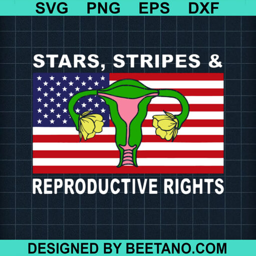 Uterus Stars Stripes Reproductive Rights Svg