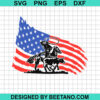 Rodeo American Flag Svg