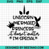 Unicorn Mermaid Princess Svg