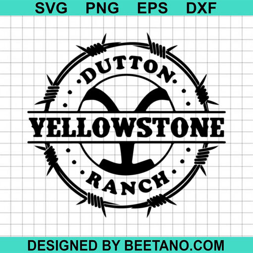 Yellowstone Dutton Ranch Logo SVG