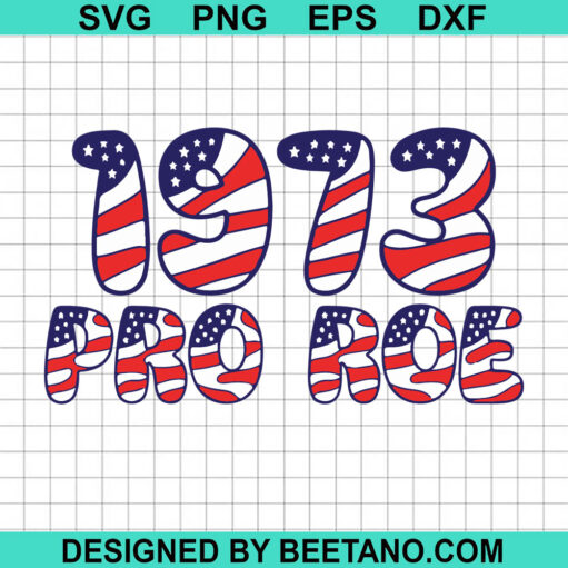 American Flag 1973 Pro Roe Svg