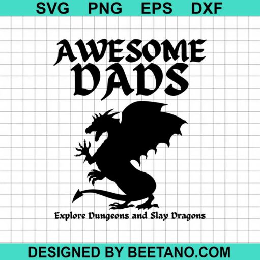 Awesome Dad Dungeons And Dragons SVG