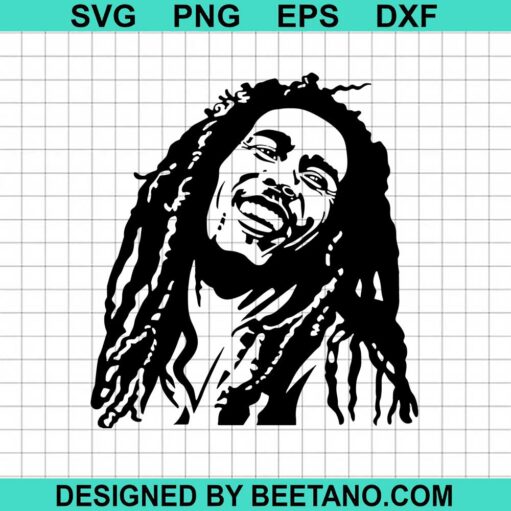 Bob Marley Face SVG