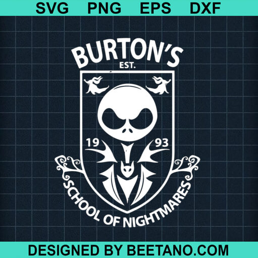 Burton's School Of Nightmare SVG