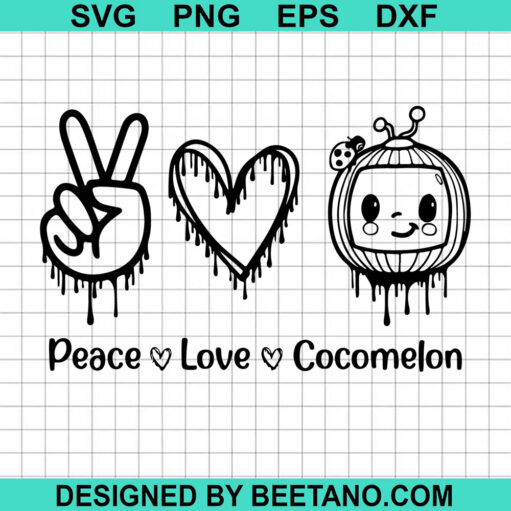Peace Love Cocomelon SVG