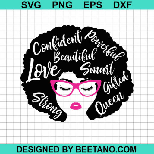 Strong Black Queen Svg