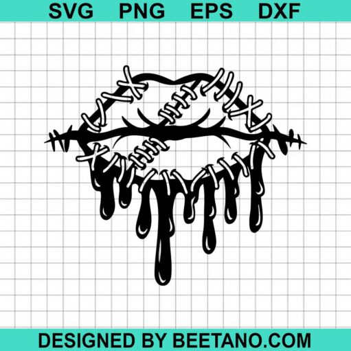 Dripping Lips Svg