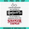 Hogwarts Letter Stranger Things Svg