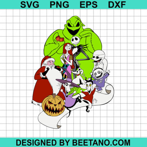 Nightmare Before Christmas Characters Svg