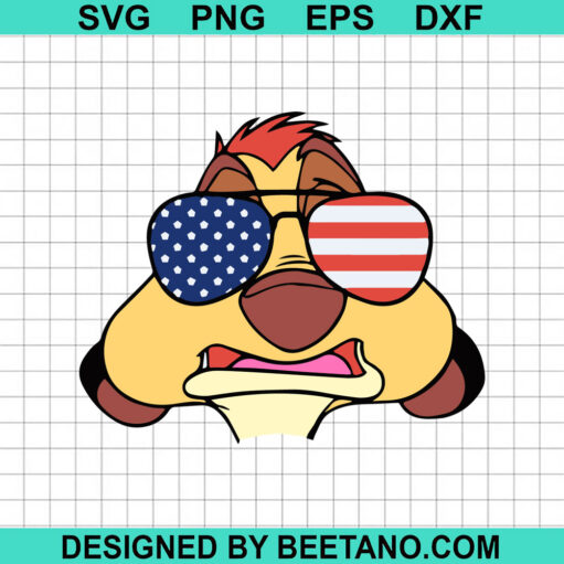 4th Of July Lion King Timon SVG