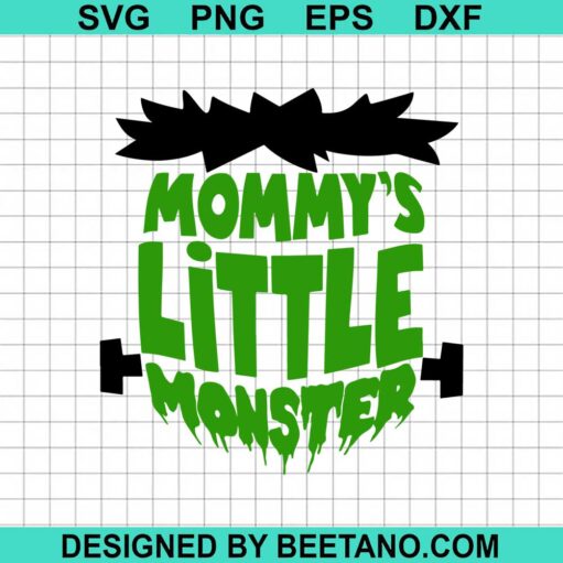 Halloween Mommy'S Little Monster Svg